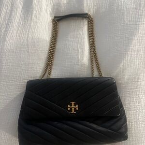 Tory Burch Black Quilted Chain Shoulder Bag